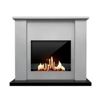 Биокамин в портале SteelHeat Rondo, стекло, стемалит Биокамин в портале SteelHeat Rondo, стекло, стемалит