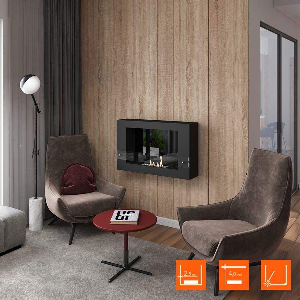 Биокамин SteelHeat WALL LONG 900 LITE черный, стемалит Биокамин SteelHeat WALL LONG 900 LITE черный, стемалит по цене 29 925 руб.