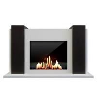 Биокамин в портале SteelHeat Manhetten, стекло, стемалит Биокамин в портале SteelHeat Manhetten, стекло, стемалит