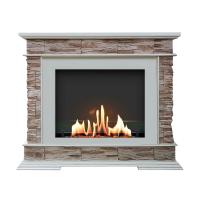 Биокамин в портале SteelHeat Pamir, стекло Биокамин в портале SteelHeat Pamir, стекло