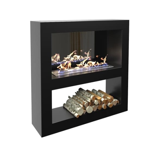 Биокамин "Русский огонь" Лобби 1300 настенный с декоративным стеклом (стемалитом)