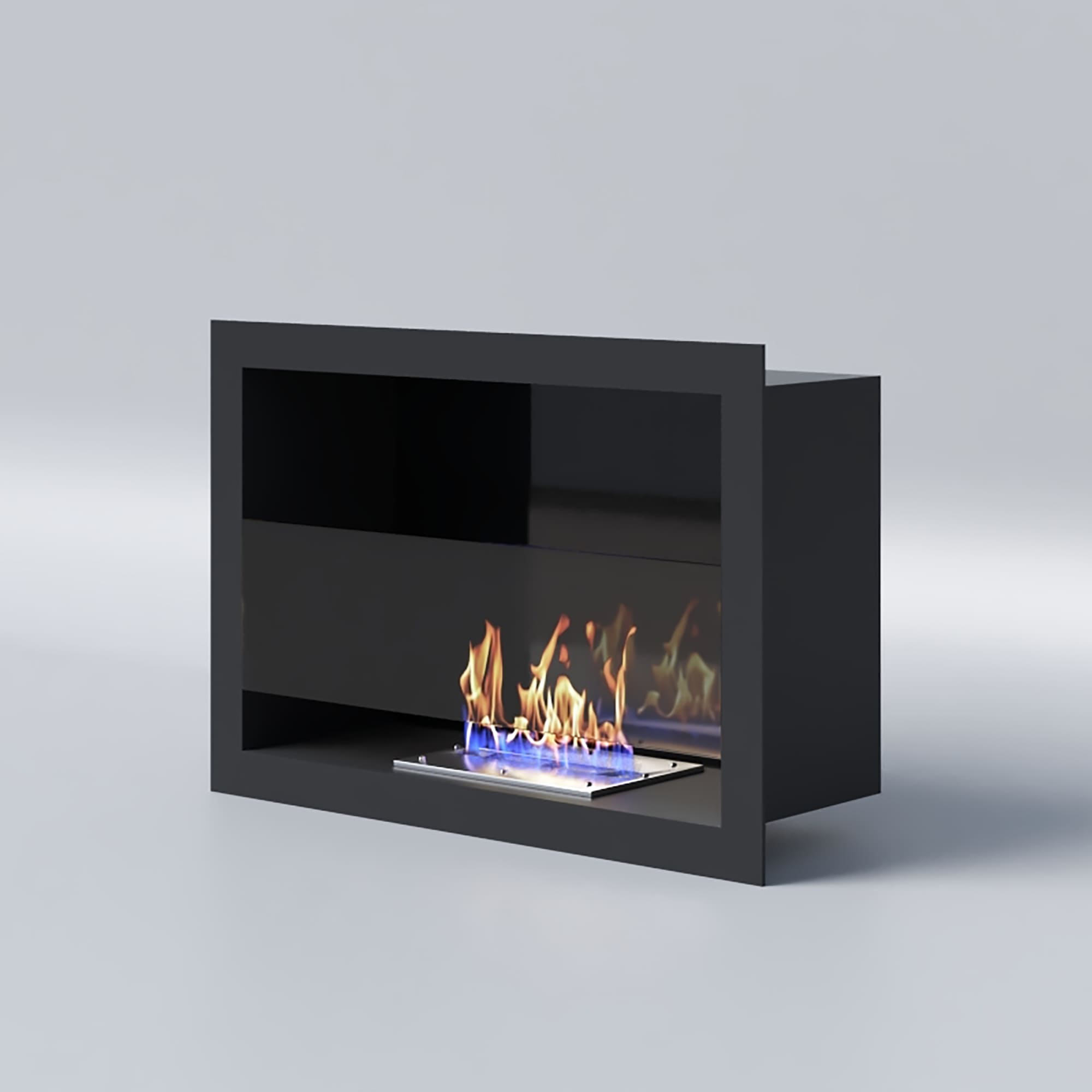 Биокамин "Русский огонь" Лайт 460V встраиваемый с декоративным стеклом (стемалитом) по цене 14 200 руб.