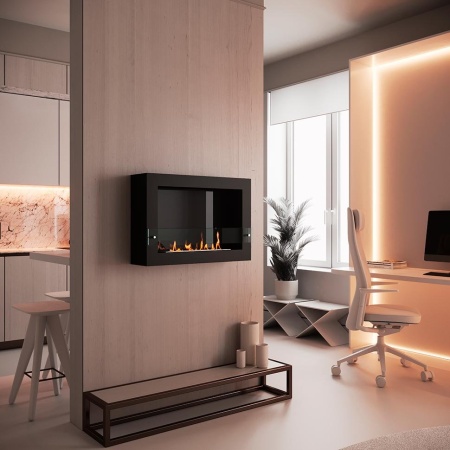 Биокамин SteelHeat WALL ONE 800 черный Биокамин SteelHeat WALL ONE 800 черный по цене 32 970 руб.