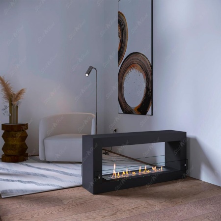 Биокамин напольный SteelHeat FRAME 1000 по цене 39 990 руб.